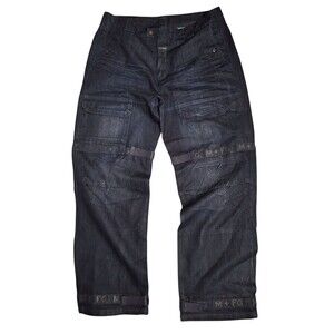 Y2K Marithe Francois Girbaud Wide Leg Baggy Jeans Men's 40x34 Shuttle Tape Cargo